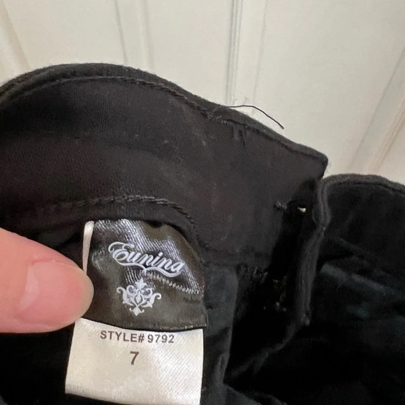 EUNINA Black Skinny Jean - Size: 7 - Picture 5 of 8